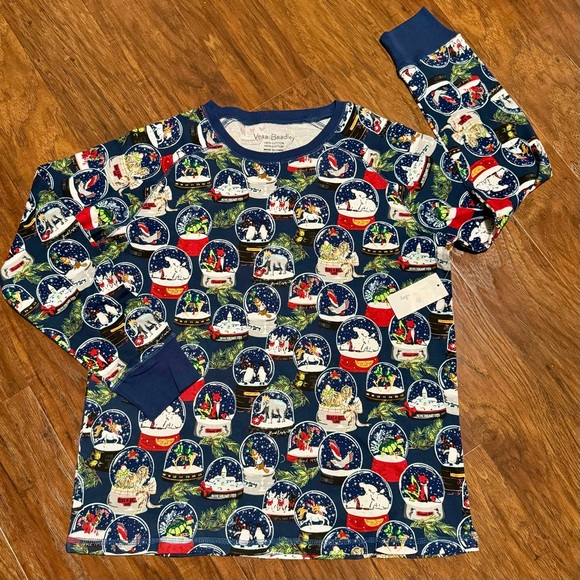 Vera Bradley Snow Globes Holiday Pajamas Size L - NEW - Picture 2 of 10